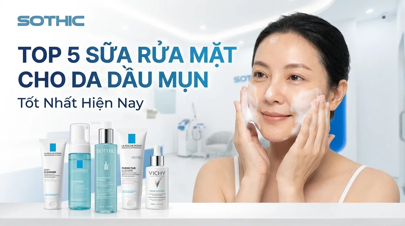 Chọn Sữa Rửa Mặt Cho Da Dầu Mụn