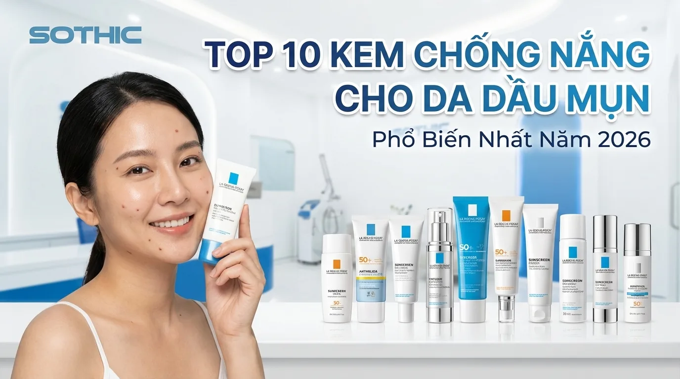 TOP 10 Kem Chống Nắng Cho Da Dầu Mụn